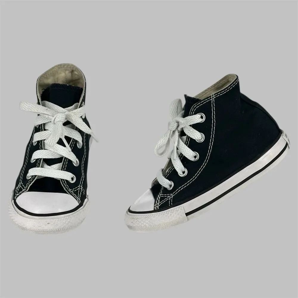 Converse Chuck Taylor All Star Hi Toddler Black/White Shoe Size 7C 7J231